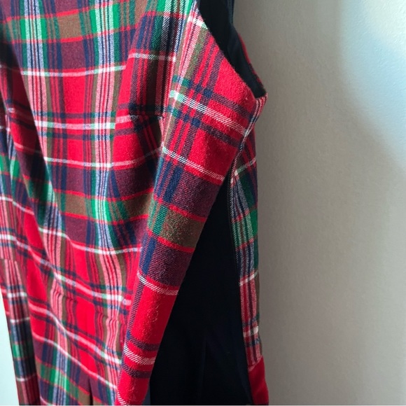 Vineyard Vines Womens Size 4 Christmas Tartan Plaid Holiday Red Wool Dress - Picture 3 of 11